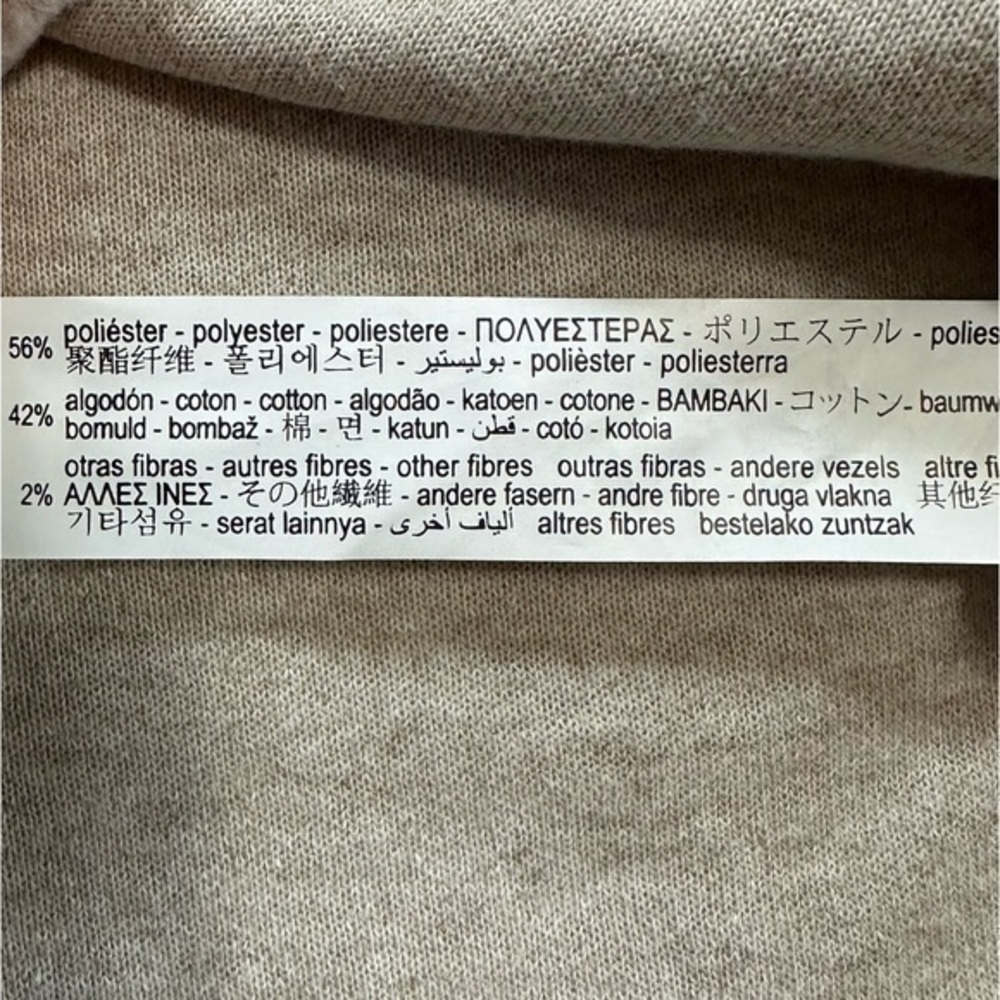Women’s Zara Creme Ribbed 1/4 Zip Sweater Size‎ Large - Picture 6 of 6